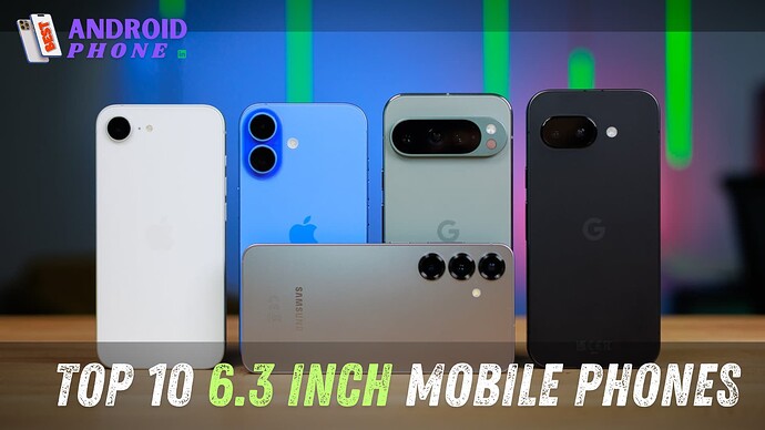 Top 10 6.3 Inch Mobile Phones in India
