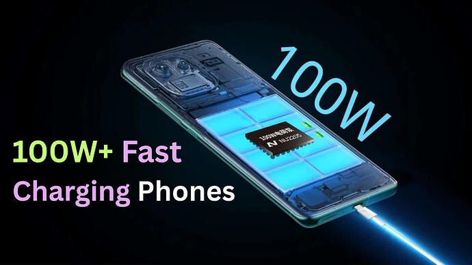 100W+ Fast Charging Mobile Phones